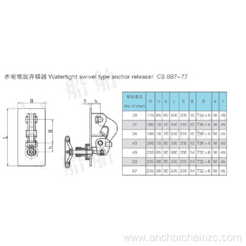 Supply Watertight Swivel Type Anchor Releaser